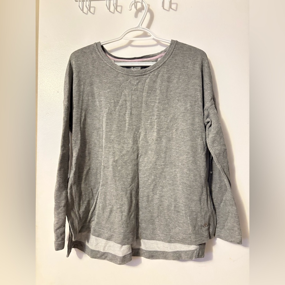 CALVIN KLEIN Gray Long Sleeve Top